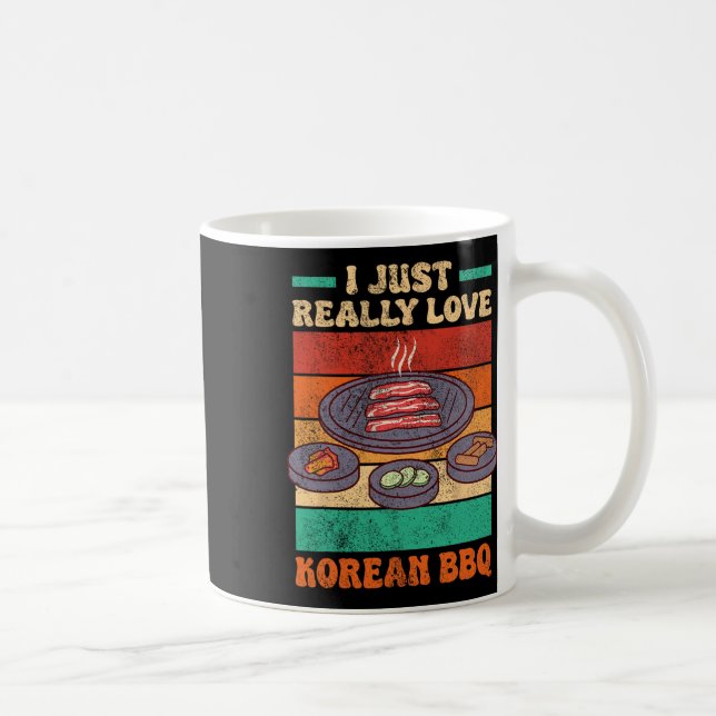 Taza De Café Comida asiática divertida - Bbq coreano (Derecha)