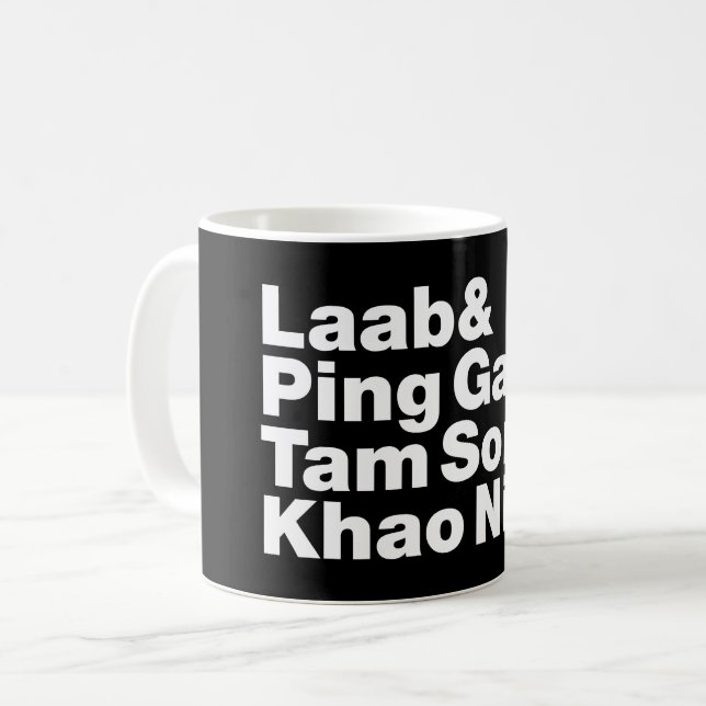Taza De Café Comida callejera de Laotian (Anverso izquierdo)