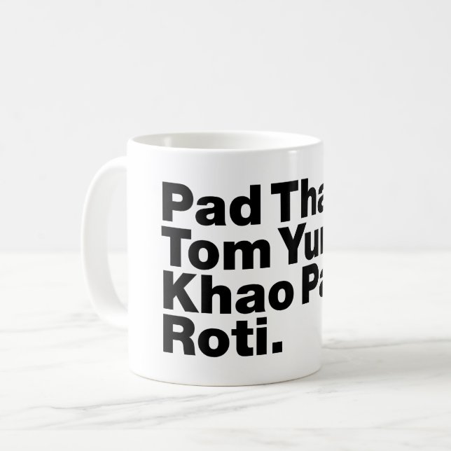 Taza De Café Comida callejera tailandesa (Anverso izquierdo)