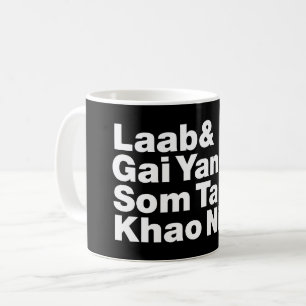 Taza De Café Comida callejera tailandesa de Isaan