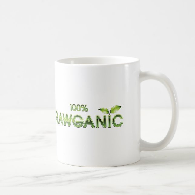 Taza De Café Comida cruda 100% de Rawganic (Derecha)