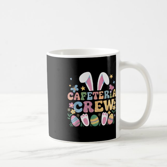 Taza De Café Comida de conejito dulce Lady Cafeteria Crew Feliz (Derecha)