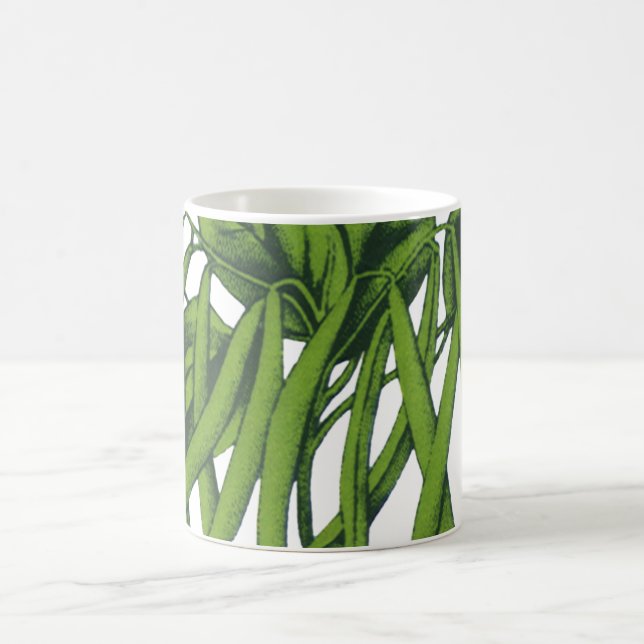 Taza De Café Comida de época, frijoles verdes orgánicos (Centro)