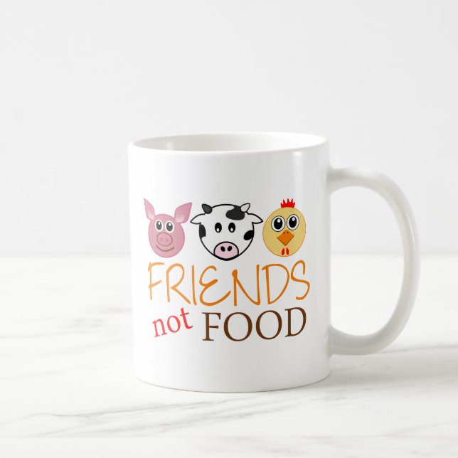 Taza De Café Comida de los amigos no (Derecha)