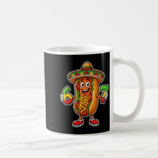 Taza De Café Comida de perro caliente fiesta mexicana cinco de 
