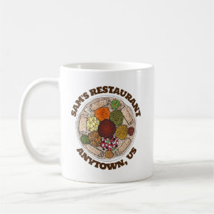 Taza De Café Comida etíope Injera Wat Restaurant Food Truck