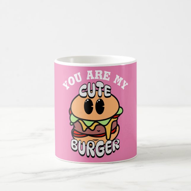 Taza De Café Comida, hamburguesa, regalo de San Valentín de dul (Centro)