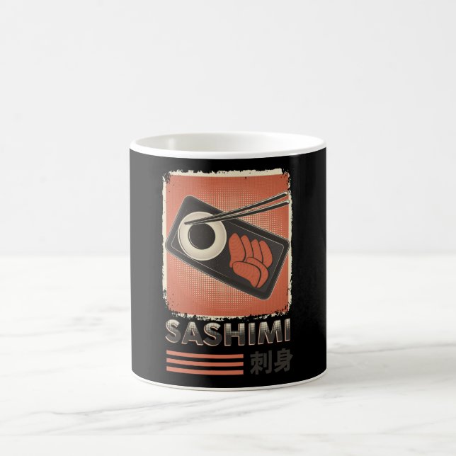 Taza De Café Comida japonesa de sashimi perfecta | Estilo de ép (Centro)