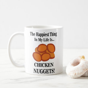 Taza De Café Comida Rápida De Nugget De Pollo Divertida 
