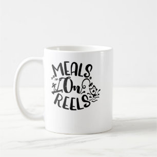 Taza De Café Comidas De Pesca Graciosas En Reels Lover
