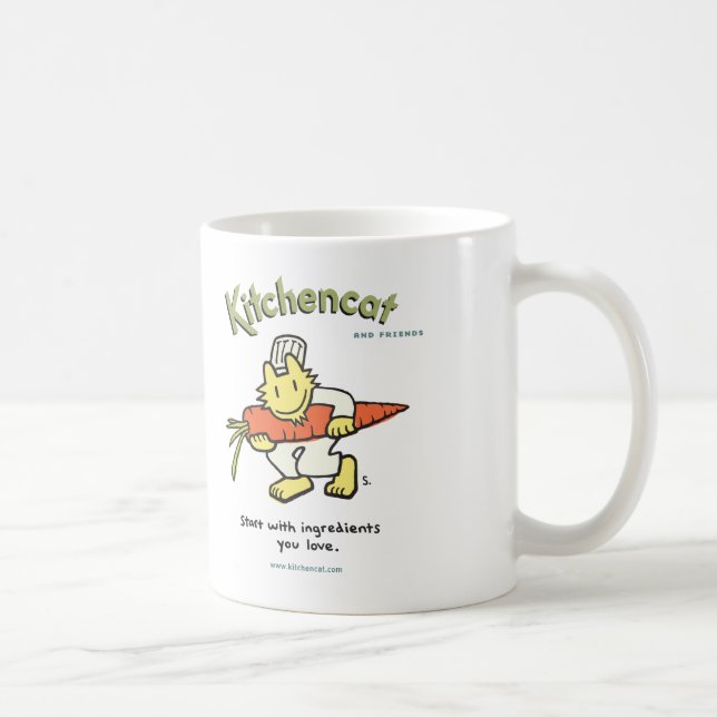 Taza De Café "comience con los ingredientes que usted ama" la (Derecha)