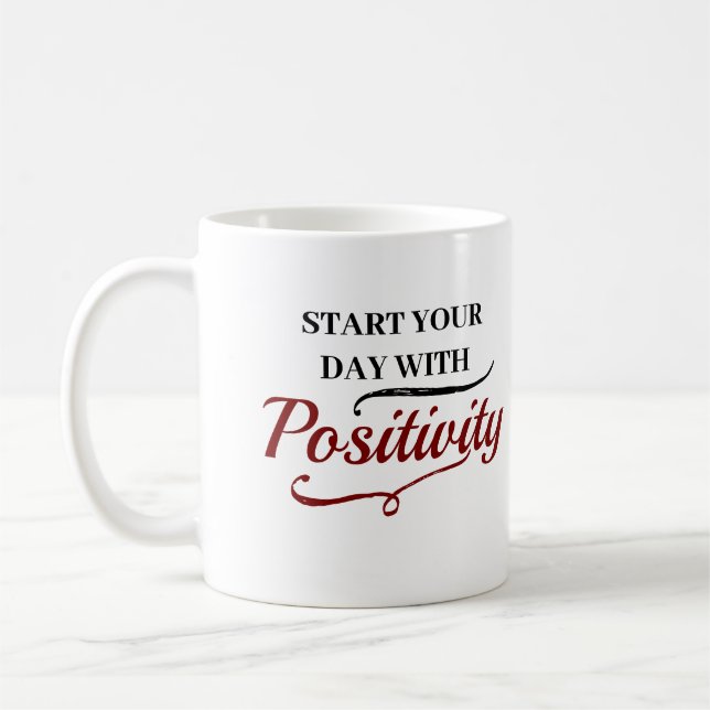 Taza De Café Comience su día con un café positivo/personalizado (Izquierda)