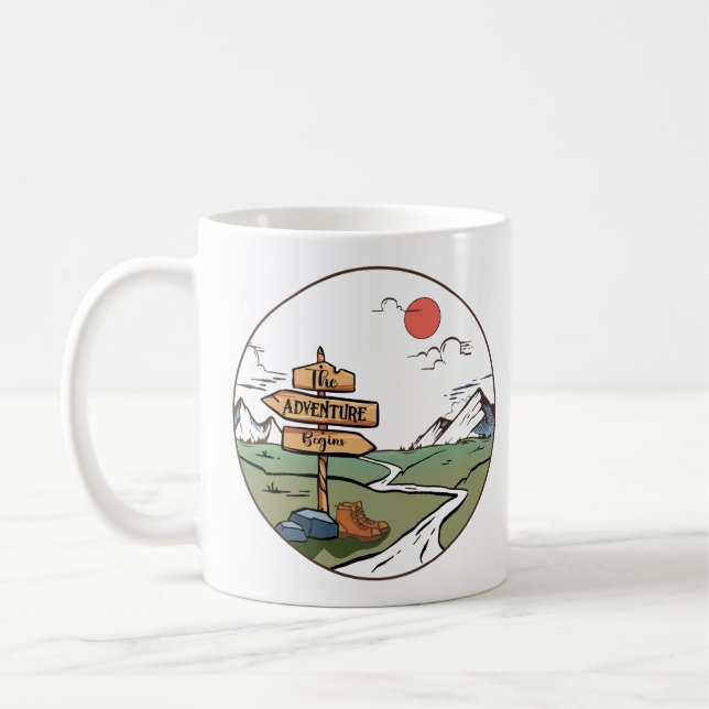 Taza De Café Comienza la aventura (Izquierda)