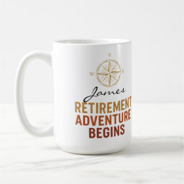 Taza De Café Comienza la aventura de la jubilación, jubilado