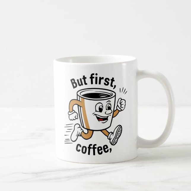 Taza De Café Comienza tu día con el café - Sonriente Cup (Derecha)