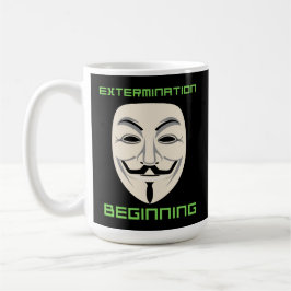TAZA DE CAFÉ COMIENZO DE EXTERMINACIÓN