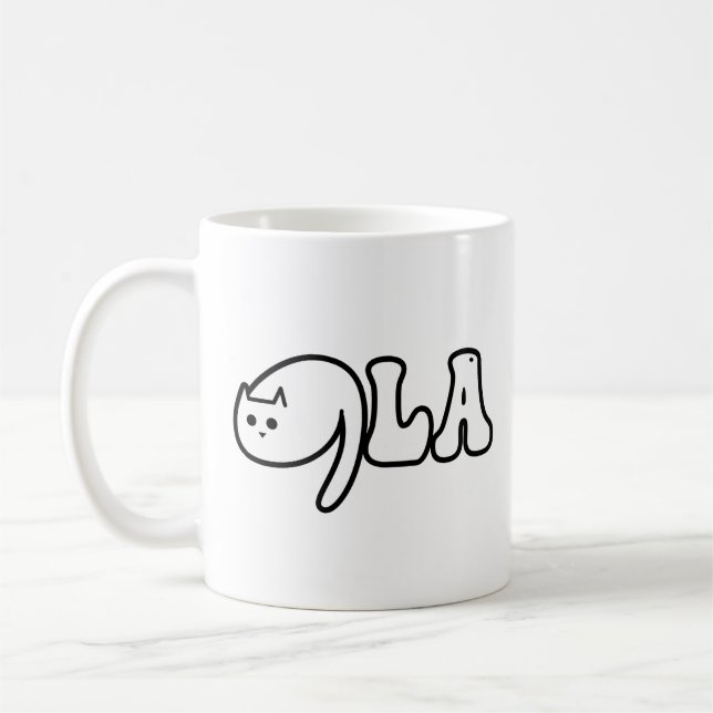 Taza De Café Comma La Cat Damas para Kamala (Izquierda)