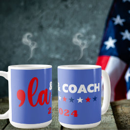 Taza De Café Comma La & Coach Stars Blue