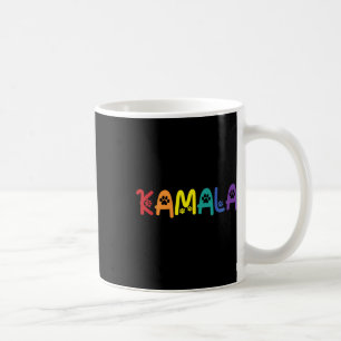 Taza De Café Comma La Harris Graciosa Cat Lettering Lgbt Rainbo