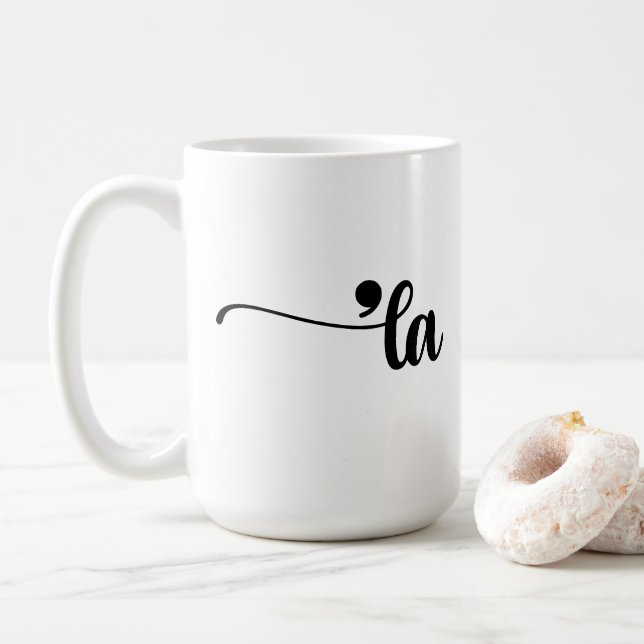 Taza De Café Comma La Kamala Harris La elección (Con donut)