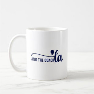 Taza De Café Comma la y entrenador Kamala Harris Coach Blue