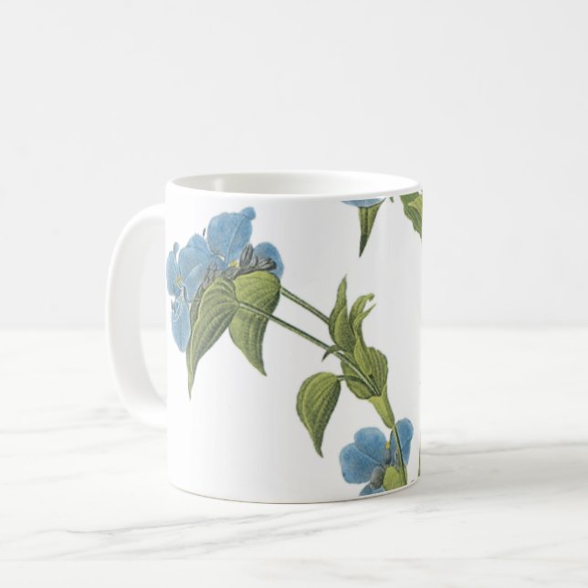 Taza De Café commelina(Comelina tuberosa) de Redouté (Anverso izquierdo)