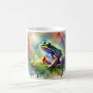 Taza De Café Common frog 131024AREF112 - Watercolor