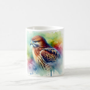 Taza De Café Common hawk 040924AREF122 - Watercolor
