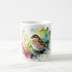 Taza De Café Common Linnet 210724AREF102 - Watercolor