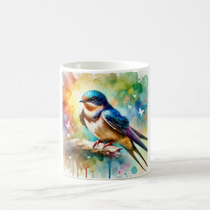 Taza De Café Common Swift Bird 240624AREF113 - Watercolor