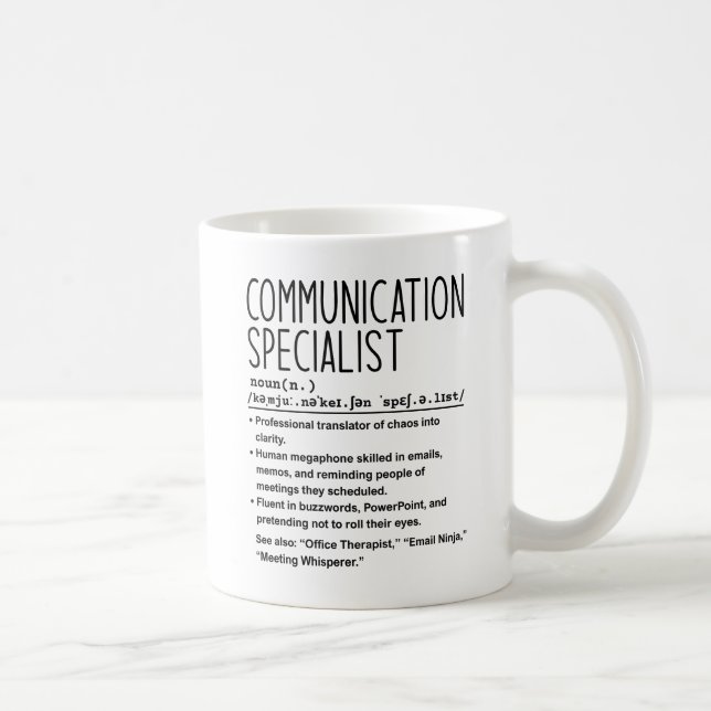 Taza De Café Communication specialist (Derecha)