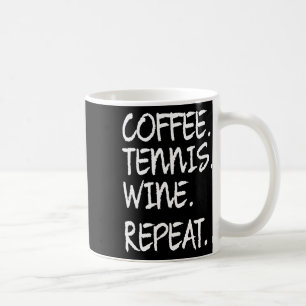 Taza De Café Cómnito diciendo café Tenis Vino repite mujeres ho