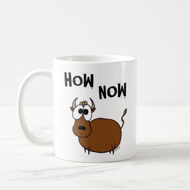 Taza De Café Cómo ahora Brown Cow Mug (Izquierda)