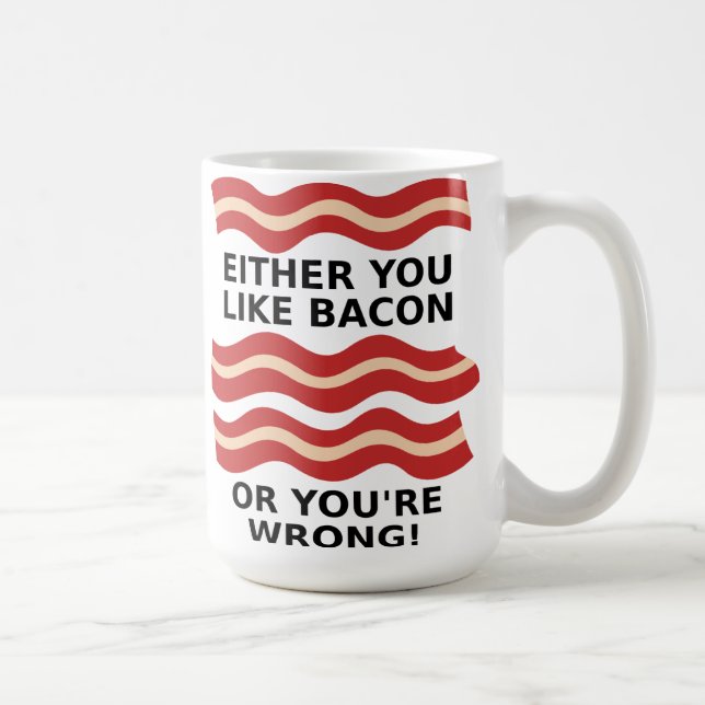 Taza De Café Como Bacon Mug (Derecha)