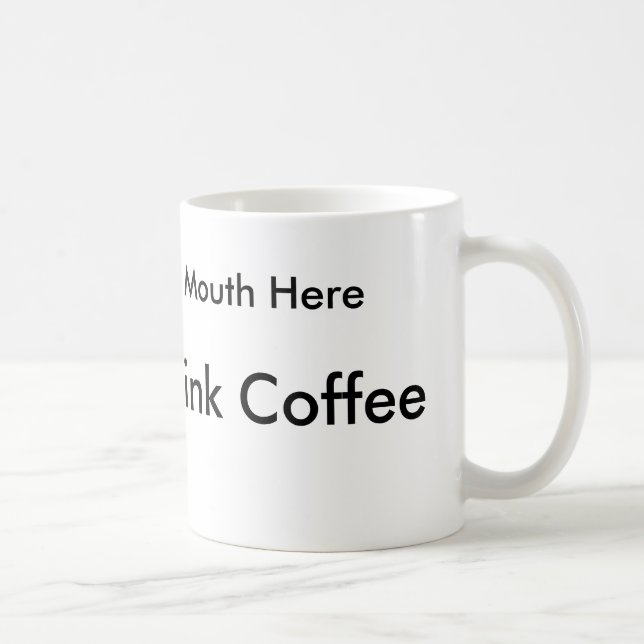 Taza De Café Cómo beber el café para la gente zurda (Derecha)