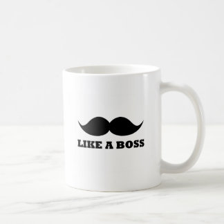 Taza De Café COMO BOSS, diseño del bigote