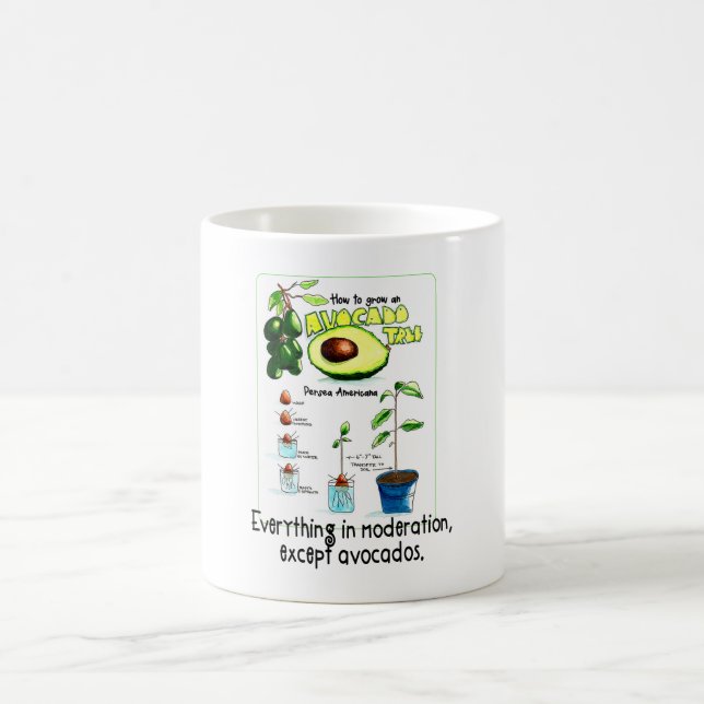 Taza De Café Cómo Crecer Un Árbol De Aguacate (Centro)