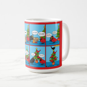 Taza De Café Cómo decorar un cómic de árbol de Navidad