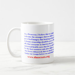 Taza De Café Como Demócrata