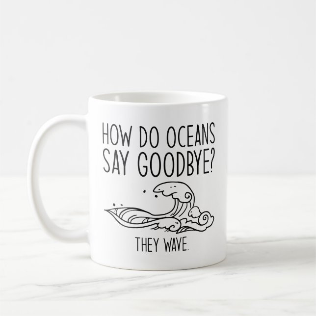 Taza De Café Cómo dicen adiós los océanos (Izquierda)