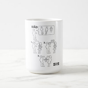 Taza De Café Cómo ensamblar una hoja de instrucciones de papá a