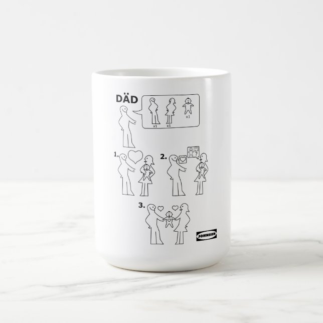 Taza De Café Cómo ensamblar una hoja de instrucciones de papá a (Centro)
