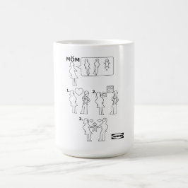 Taza De Café Cómo ensamblar una parodia adoptiva de la instrucc