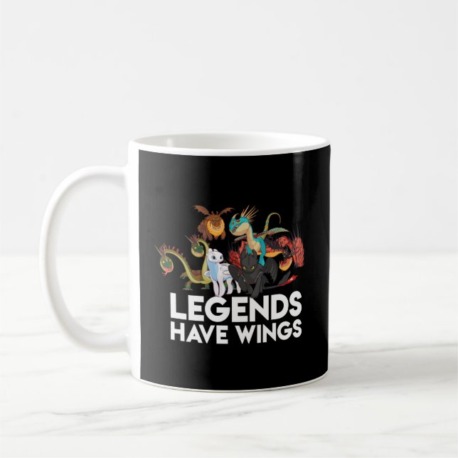 Taza De Café Cómo entrenar tus dragones 3 leyendas mundiales oc (Izquierda)
