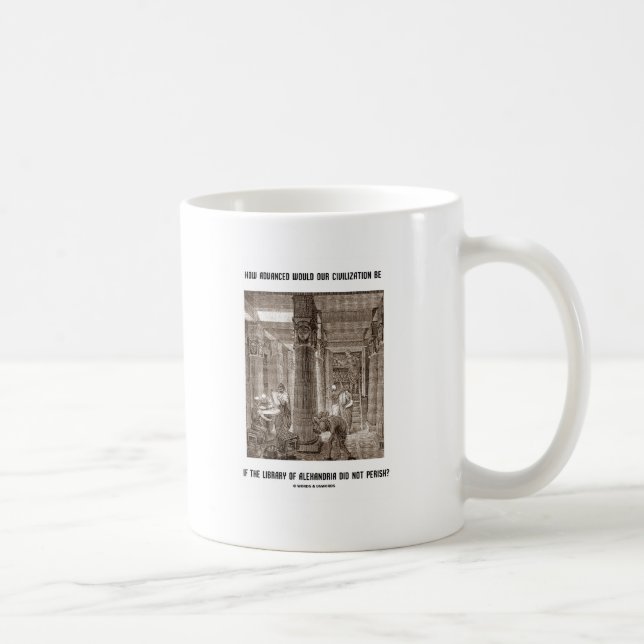 Taza De Café Cómo es la civilización avanzada si la Biblioteca  (Derecha)