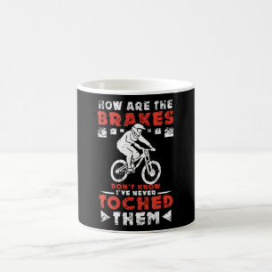 Taza De Café Cómo Están Los Frenos En Bicicleta De Montaña