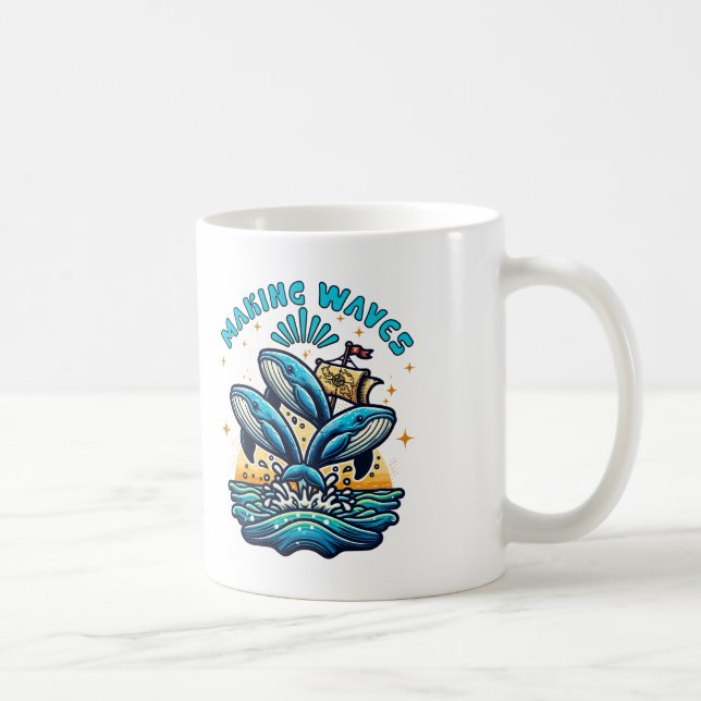 Taza De Café Cómo hacer olas (Derecha)