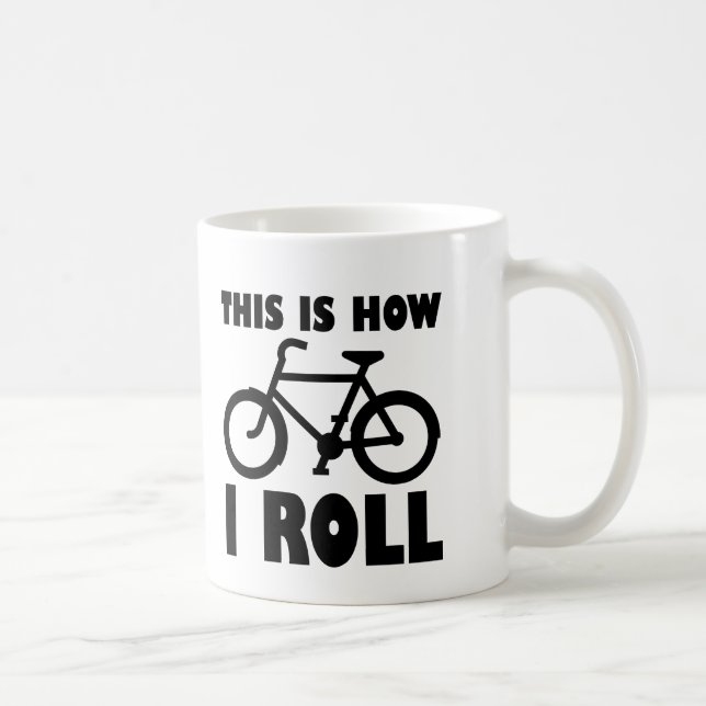 Taza De Café Cómo hago ciclismo Funny Mug (Derecha)