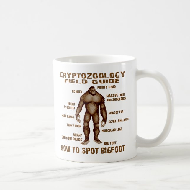 Taza De Café CÓMO MANCHAR BIGFOOT - guía del campo del (Derecha)