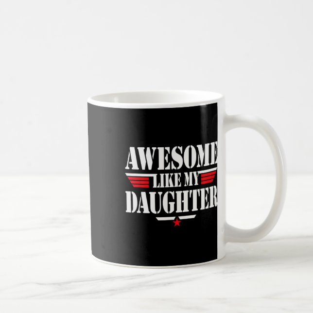 Taza De Café Como Mi Hija Hombres Graciosos El Día Del Abuelo P (Derecha)